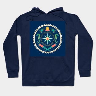 Nautical circle poster-2 Hoodie